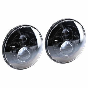 Heise JP-701B 7" LED Light with Black Face - 7 Inch, 9 LED Metra