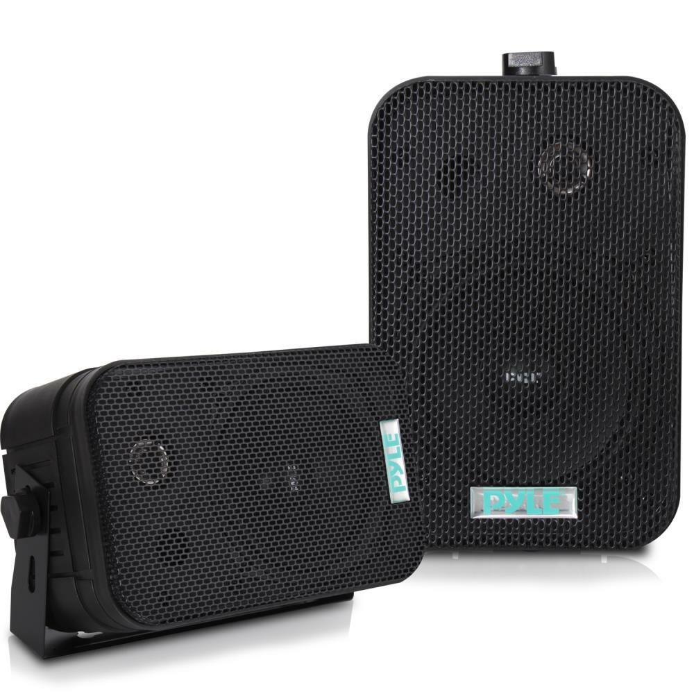 Pyramid PDWR40-B Pyle - Pdwr40-b 5-1/4” 400 Watt Indoor Or Outdoor Waterproof Boxed Speaker Pair - In Black Pyramid