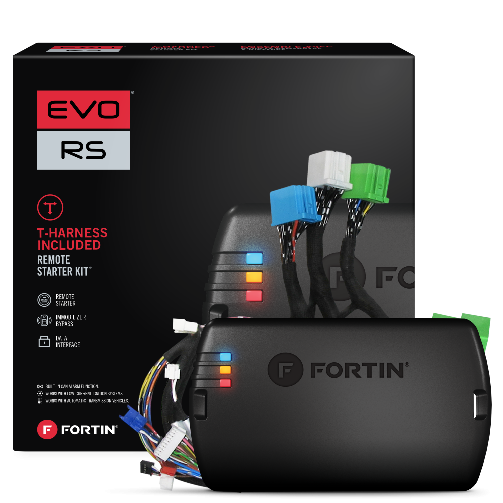 Fortin EVO-GMT6 Module & T-Harness combo for Cadillac, Chevrolet Push-to-Start vehicles. Fortin