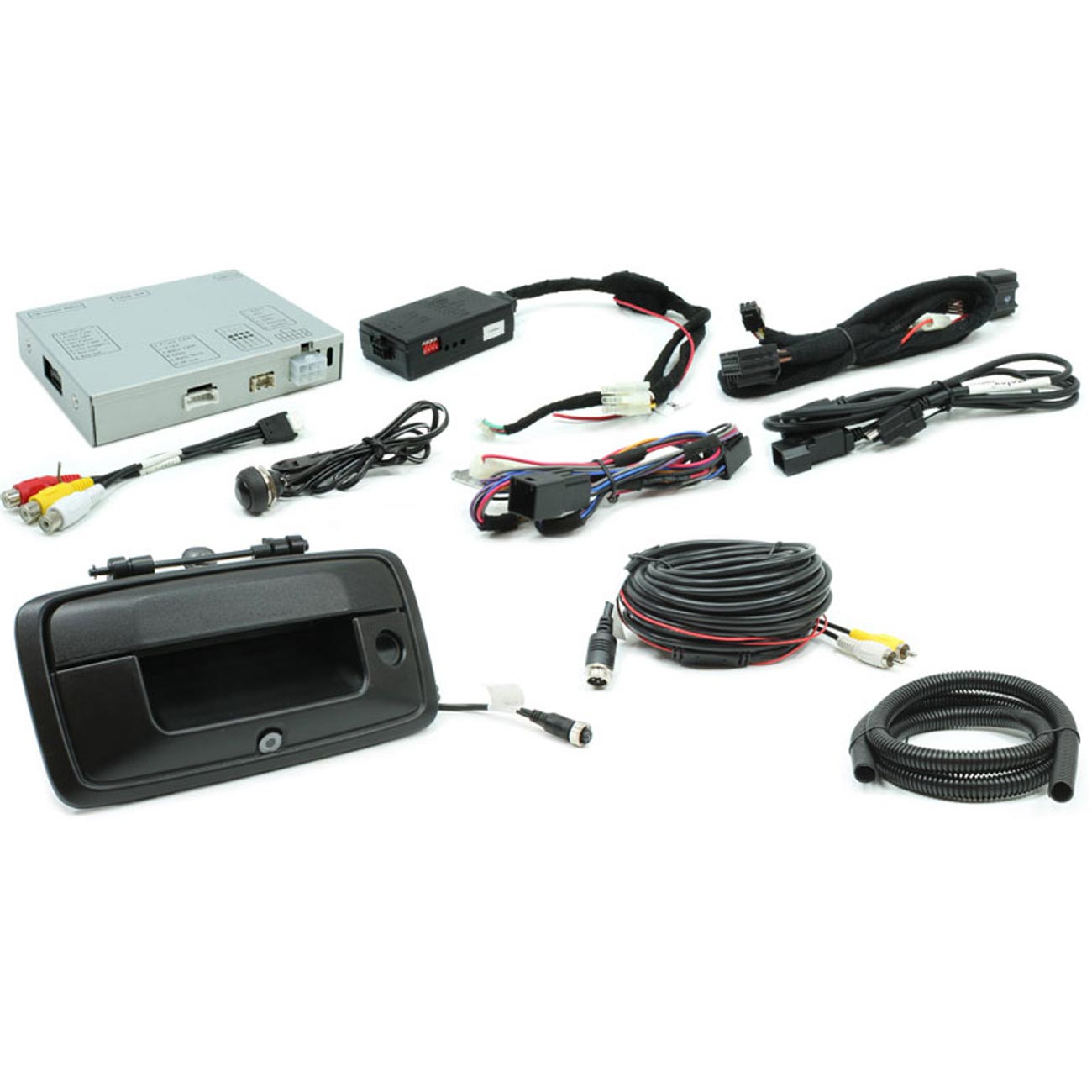 Rostra 250-8425-lc Tailgate-handle Cmos Color Backup Camera System For Select 2014-2017 Chevy Silverado / Gmc Sierra 1500/2500/3500 Pickups With 4.2 Or 8 Mylink / Intellilink Screens Rostra