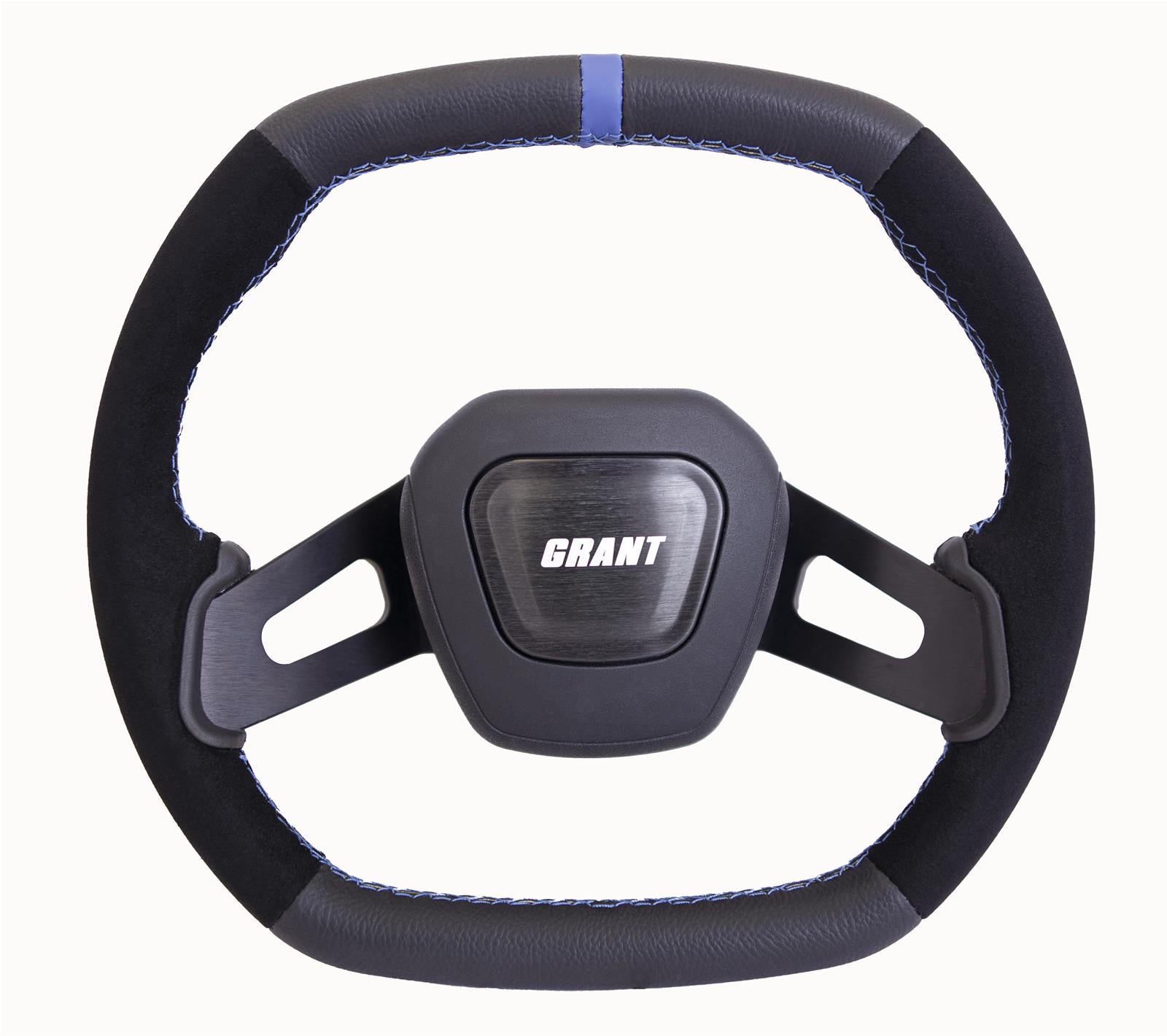 Grant 682 Racing Performance Series Aluminum Steering Wheels (Black & Blue, Leather,Suede)