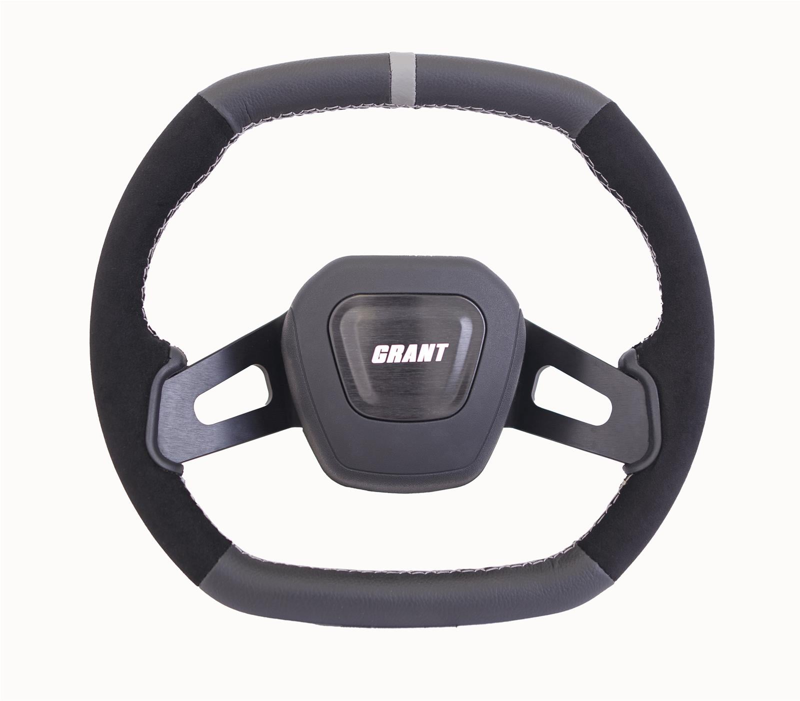 Grant 693 Racing Performance Series Aluminum Steering Wheels (Black & Gray, Leather,Suede)
