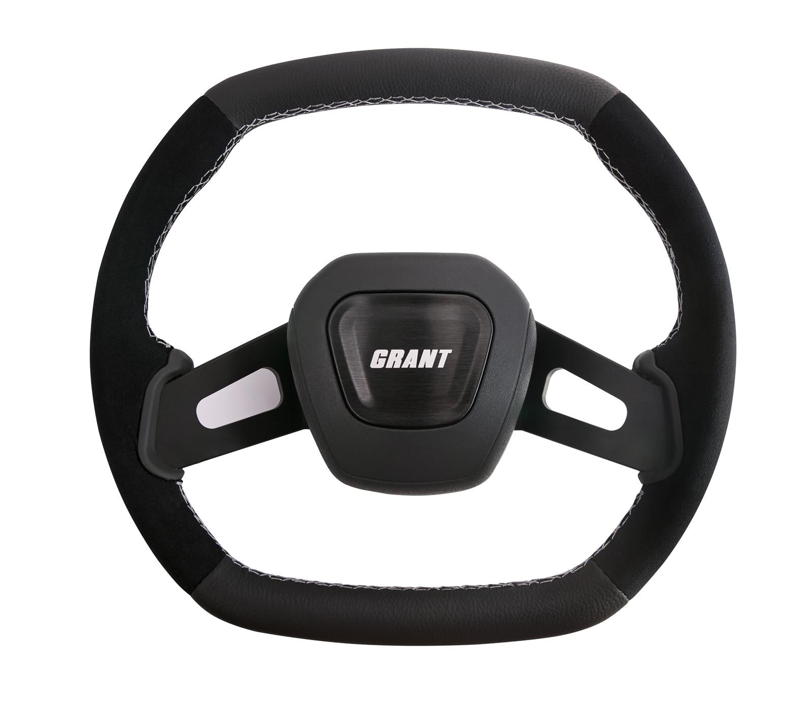Grant 698 Racing Performance Series Aluminum Steering Wheels (Suede/Leather, Black)