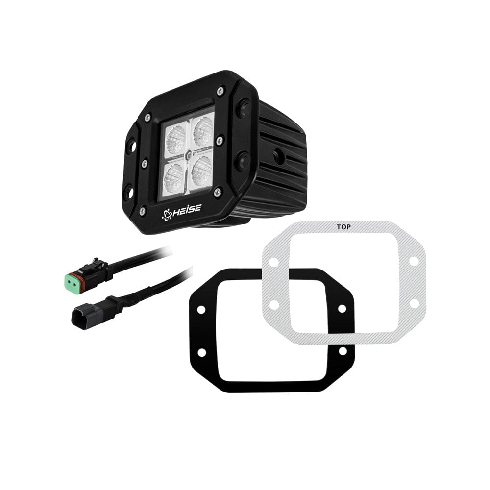 Heise HE-FMCL2 3" 4 LED Flush Mount Cube Light Heise