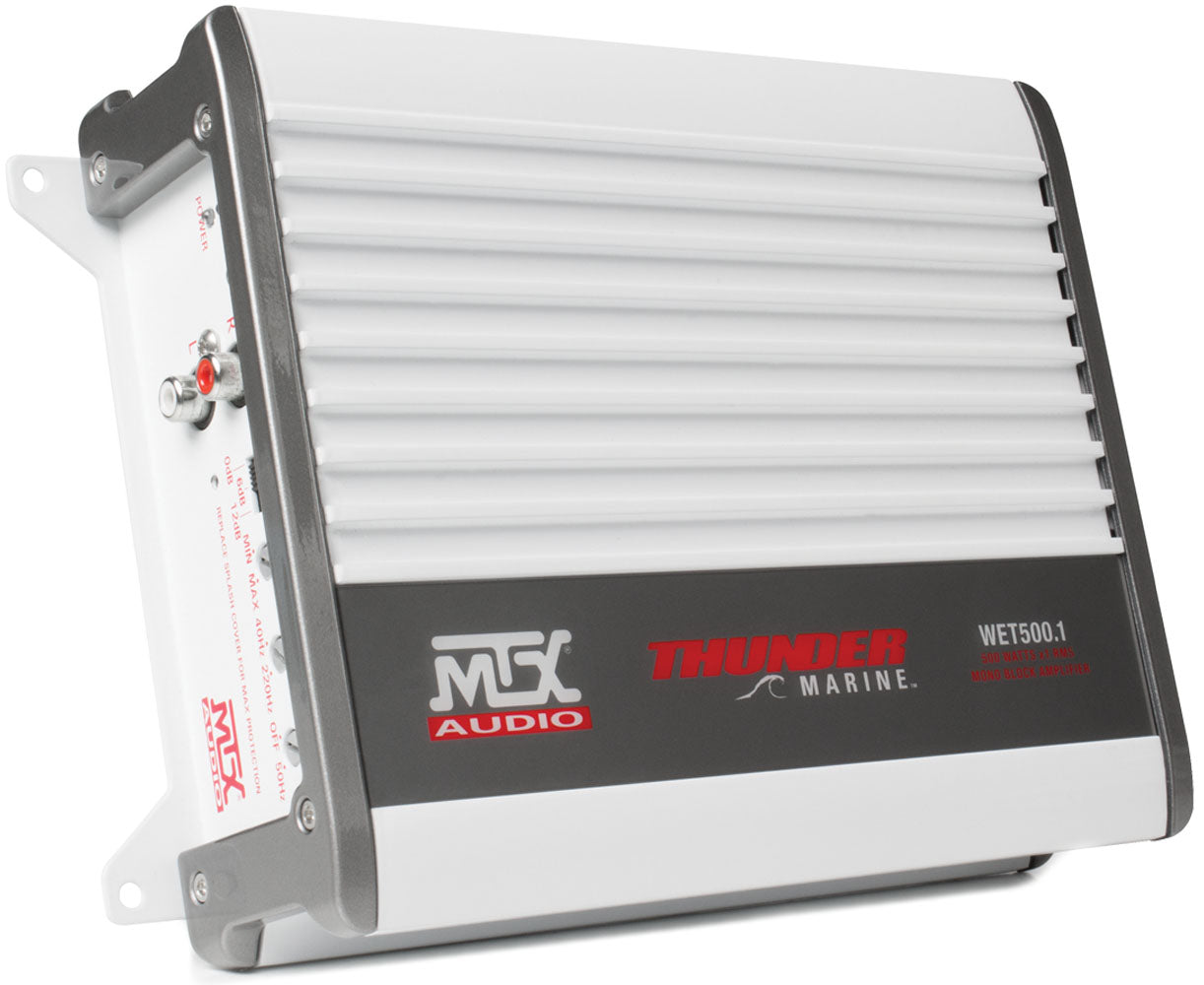 MTX WET500-1 500-Watt RMS Mono Block Class D Marine Amplifier (Sold Individually) MTX