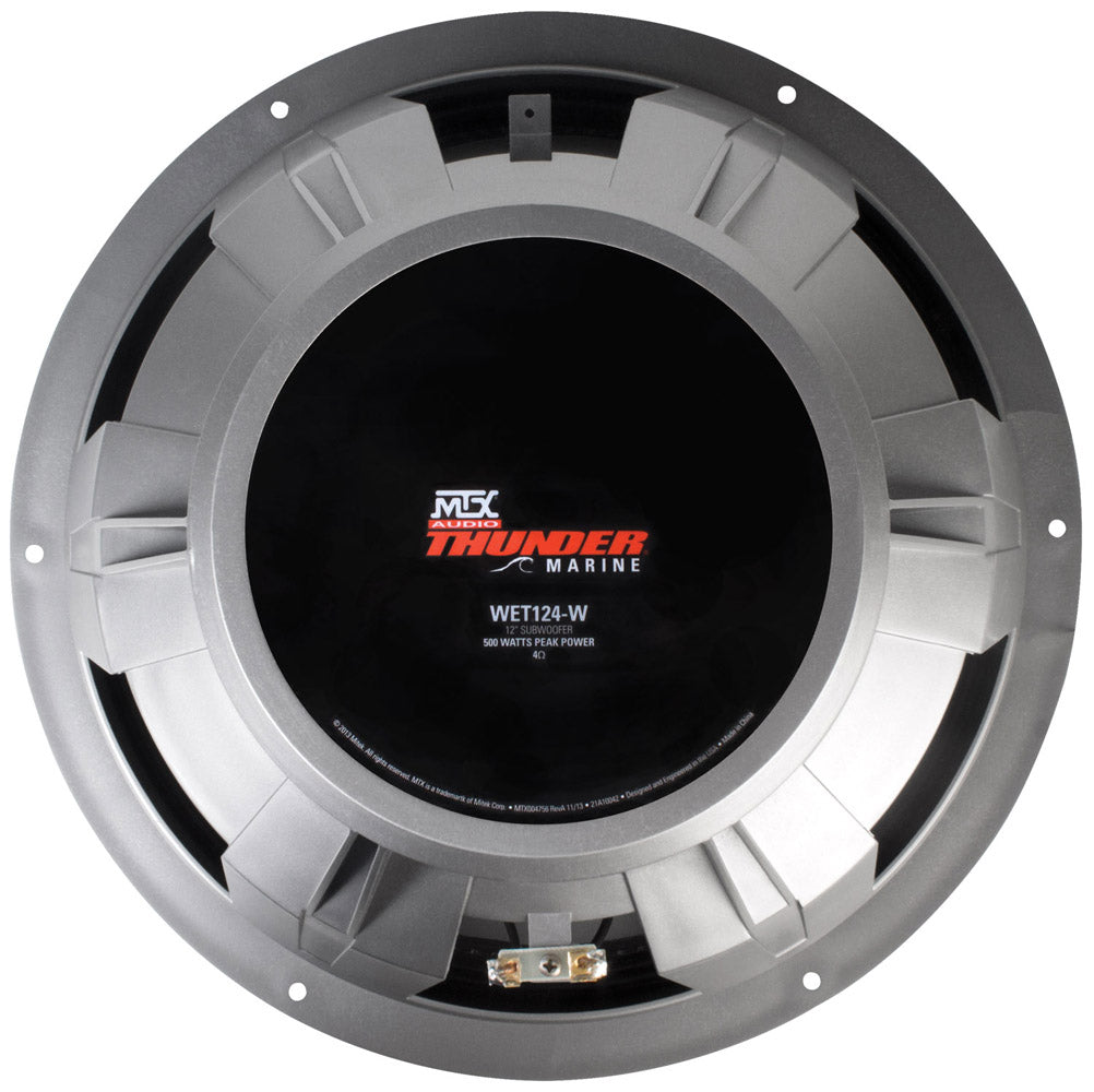 MTX WET124-W 12" 250-Watt RMS 4 Marine Subwoofer (Sold Individually) MTX