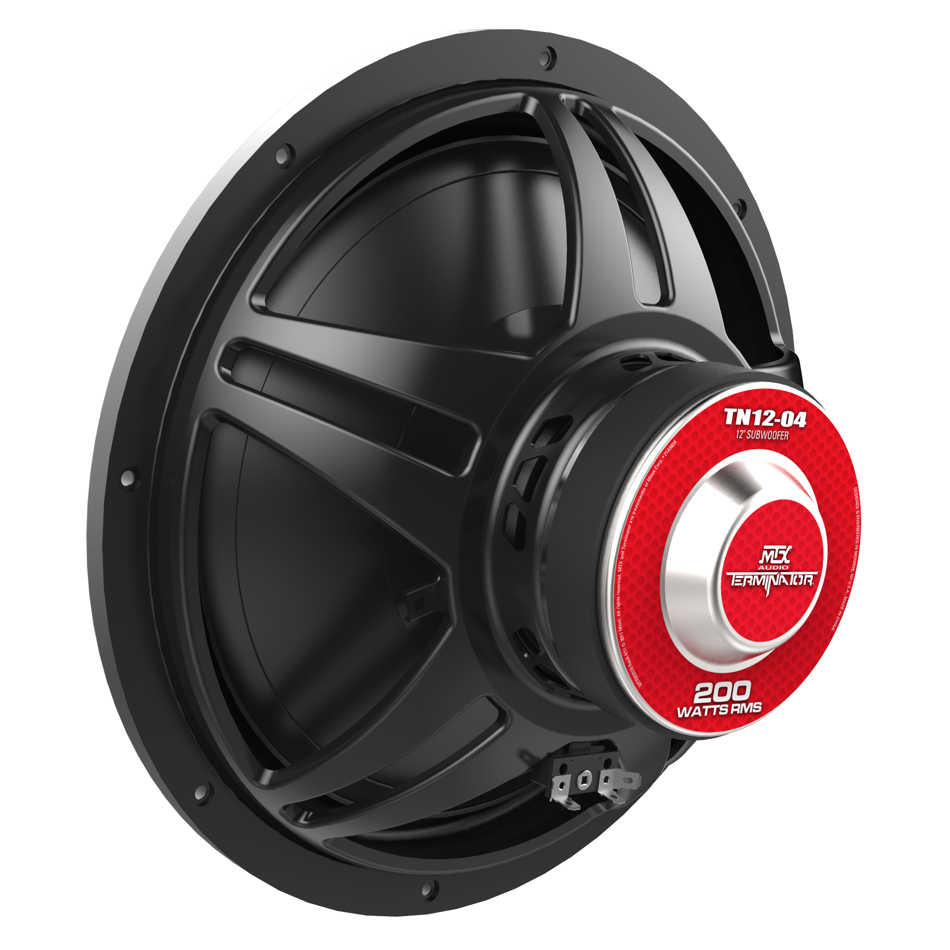 MTX TN12-04 12" 200-Watt RMS 4 Subwoofer (Sold Individually) MTX