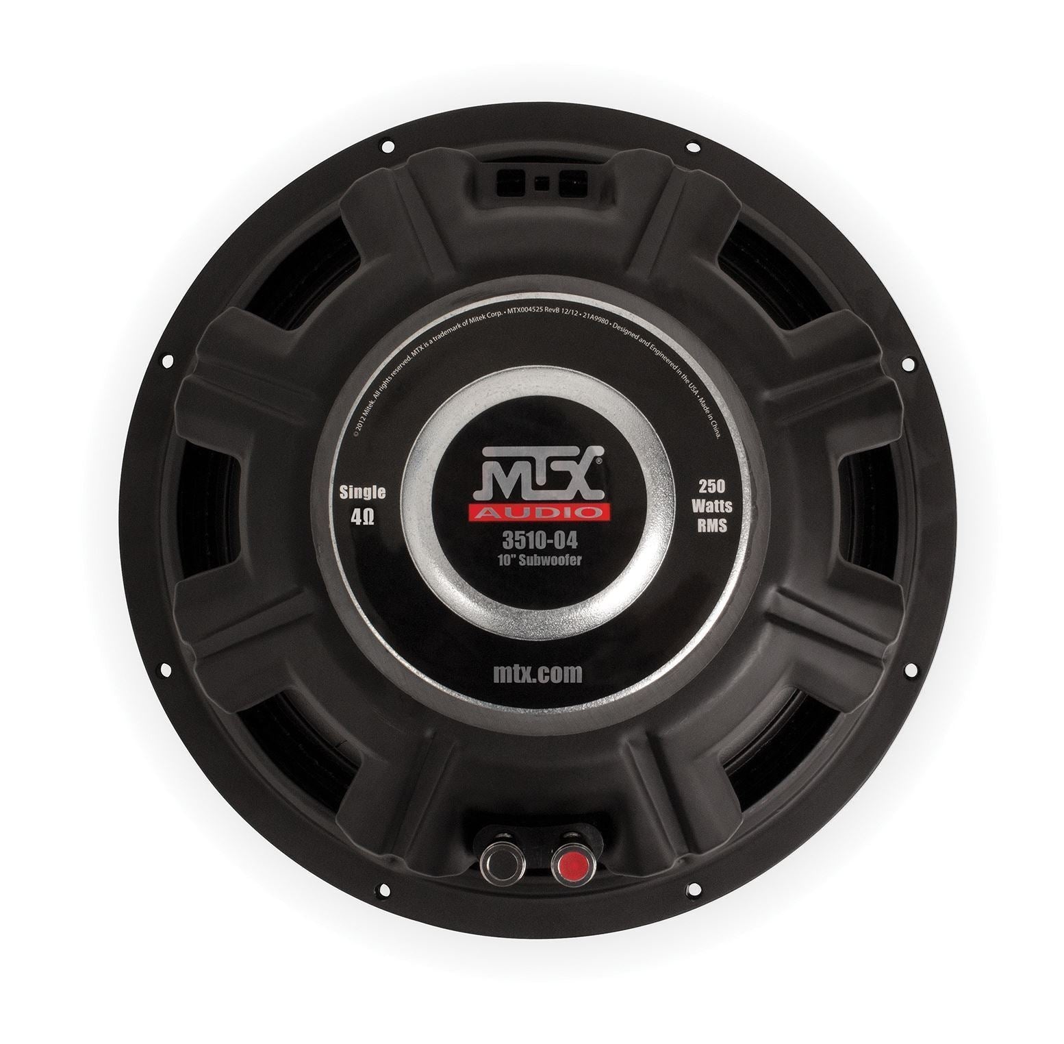 MTX 3510-04 10" 250-Watt RMS 4 Car Audio Subwoofer (Sold Individually) MTX