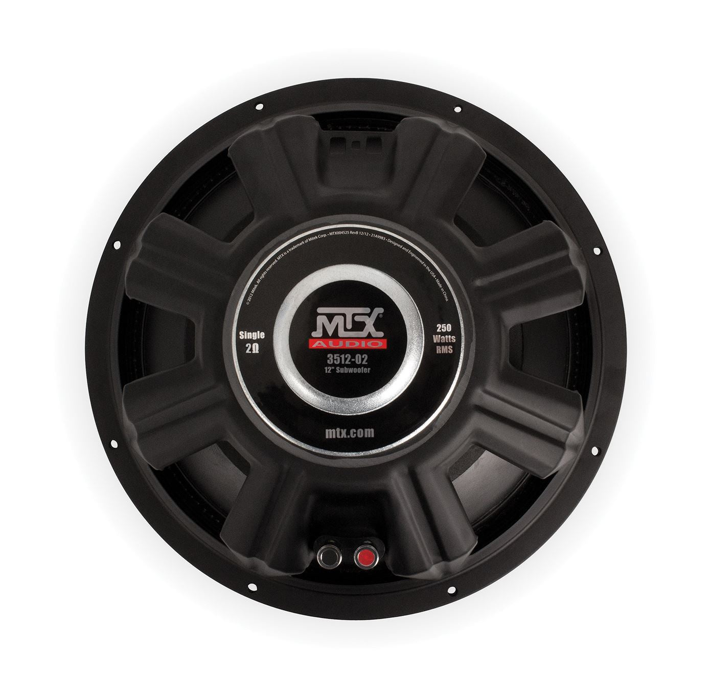 MTX 3512-02 12" 250-Watt RMS 2 Car Audio Subwoofer (Sold Individually) MTX