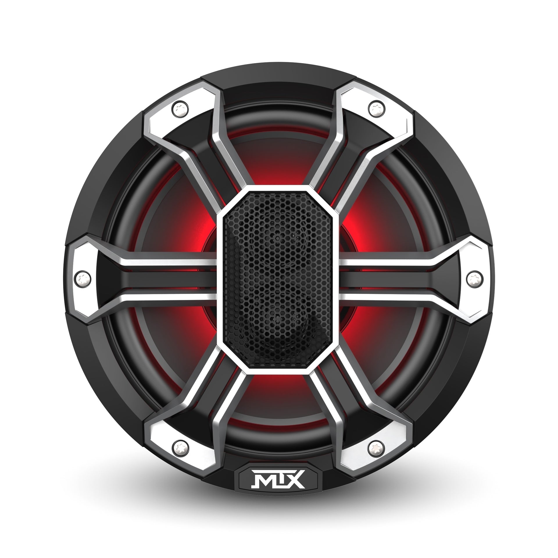MTX PS8C 8 150-Watt RMS 4 Coaxial Speaker Pair IP-67 Rated with RGB Lighting and Customizable Grille (Sold In Pairs) MTX
