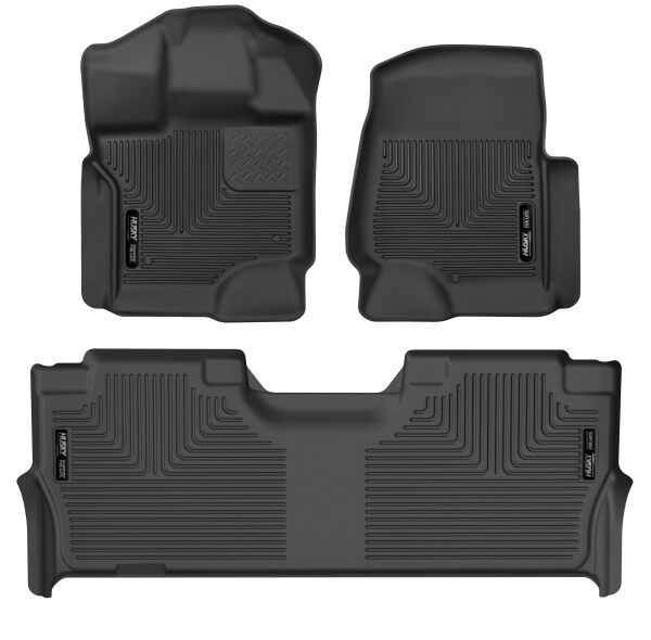 Husky Liners 53468 X-act Contour® Floor Mats For Ford F-150 & Lightning (Front & 2nd Seat Floor Liners) Husky Liners