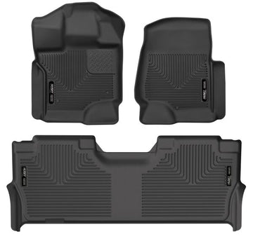 Husky Liners 53468 X-act Contour® Floor Mats For Ford F-150 & Lightning (Front & 2nd Seat Floor Liners) Husky Liners
