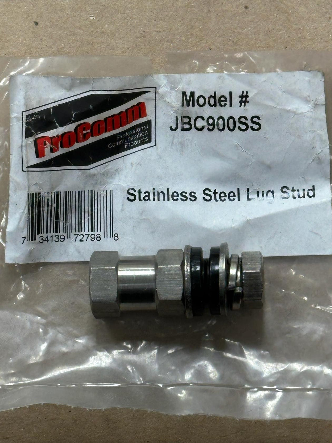 Procomm JBC900SS Heavy Duty Stainless Steel Stud Connector ProComm