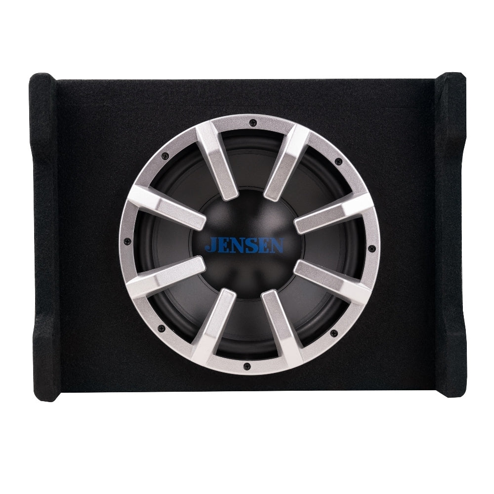 Jensen JW10A 10″ Subwoofer with Vented Enclosure and Built-In Amp – JW10A Jensen