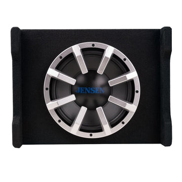 Jensen JW10A 10″ Subwoofer with Vented Enclosure and Built-In Amp – JW10A Jensen