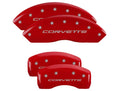 Mgp Caliper Cover 13007SCV5RD 97- Corvette C5/C6 Caliper Covers Red Husky Liners