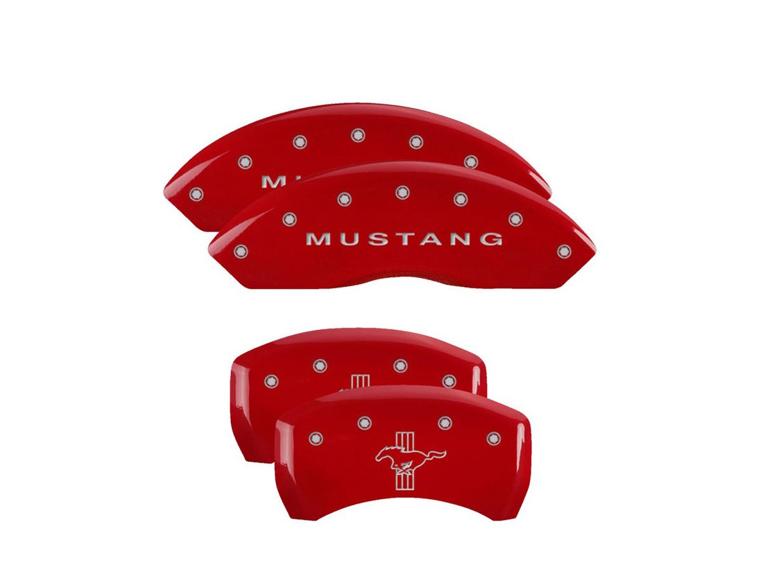 Mgp Caliper Cover 10198SMBPRD 10-14 Mustang Base Caliper Covers Red Omega