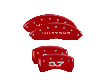 Mgp Caliper Cover 10198SM37RD 10-14 Mustang Base Caliper Covers Red
