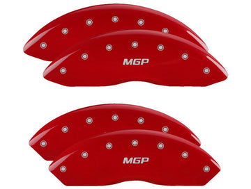 Mgp Caliper Cover 14243SMGPRD Set of 4 Caliper Covers Engraved Front and Rear Mgp Caliper Cover