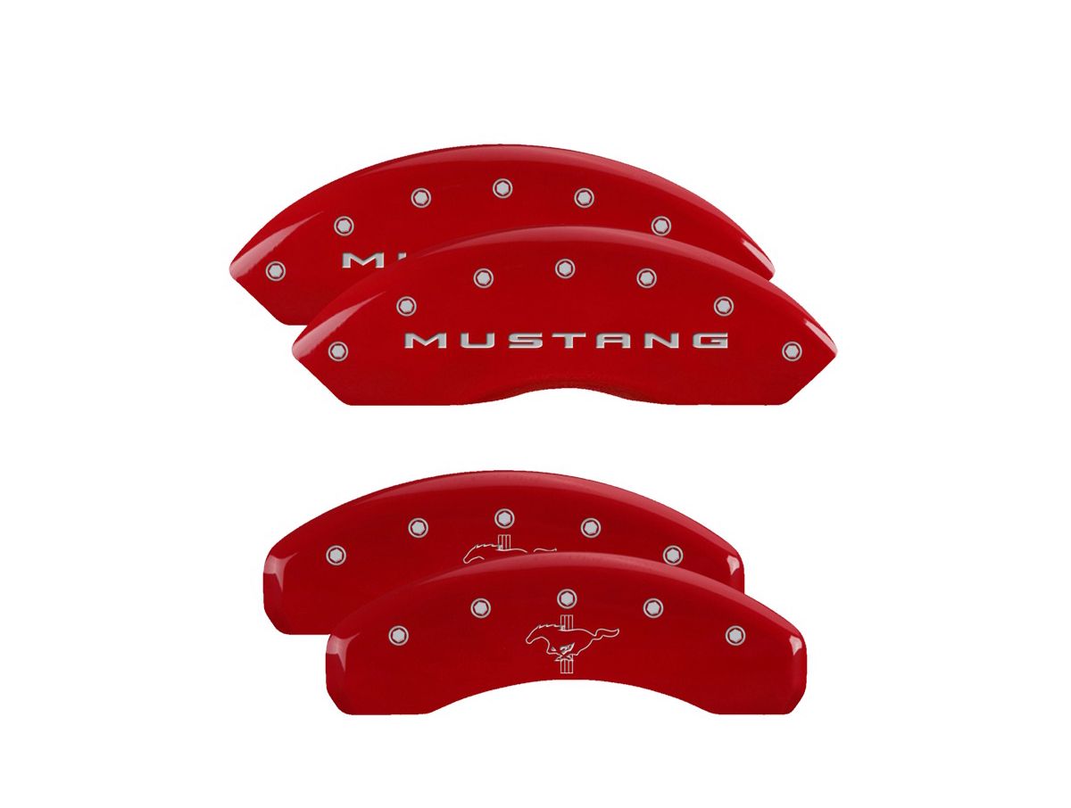 Mgp Caliper Cover 10202SMB2RD 15-   Mustang Caliper Covers Red Husky Liners