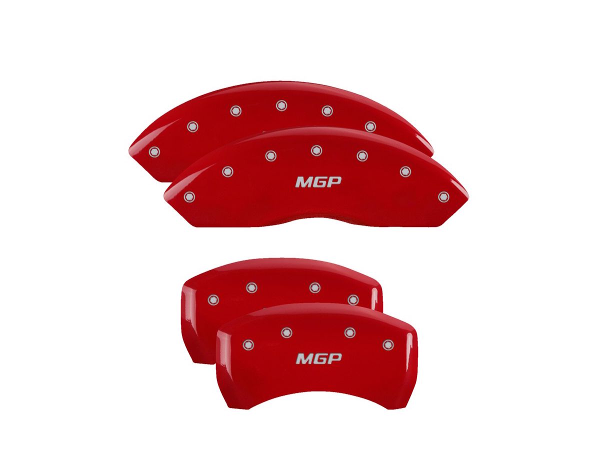 Mgp Caliper Cover 10197SMGPRD 05-10 Mustang Caliper Covers Red Mgp Caliper Cover