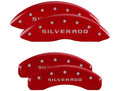 Mgp Caliper Cover 14005SSILRD 14-   Silverado 1501 Caliper Covers Red Omega