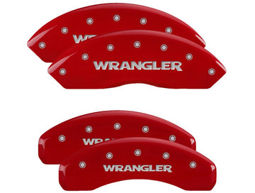 Mgp Caliper Cover 42007SWRGRD 07-   Wrangler Caliper Covers Red