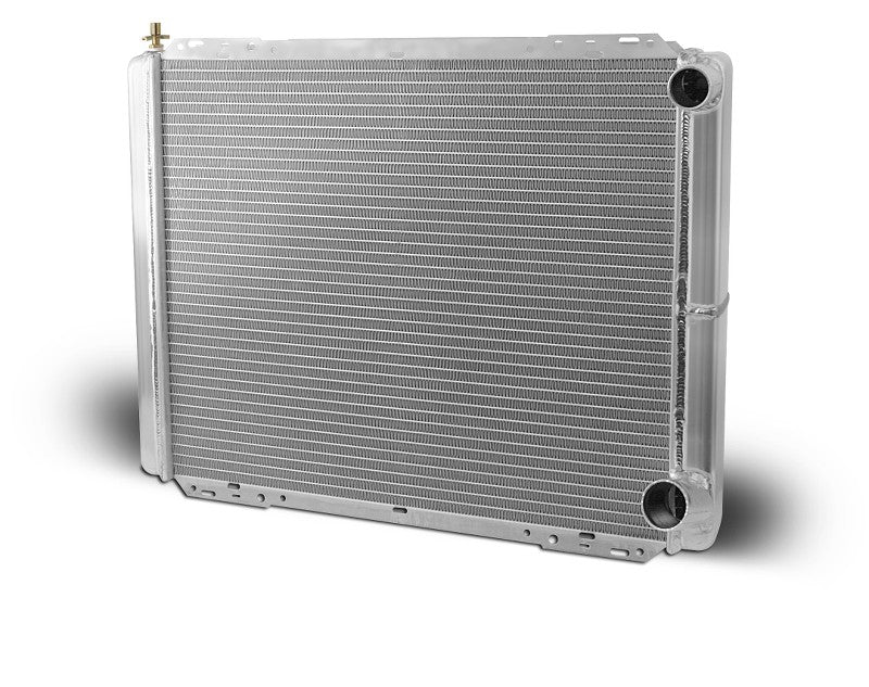 AFCO Racing 80119N Aluminum Radiator Circle Track 26 Inch Double Pass Chevy  1.5 Inch Right Side Inlet Husky Liners