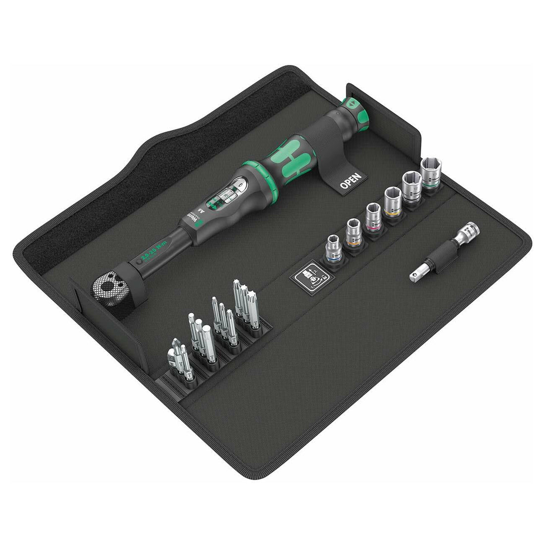 WERA 05130110001 Click-Torque 1/4" Reversible Bit Wrench & Bit Set (20 Piece Set) Wera