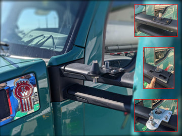 Driver Extreme DRX-3682 Kenworth T680 / T880 Mirror Arm Antenna Mount | 2013+