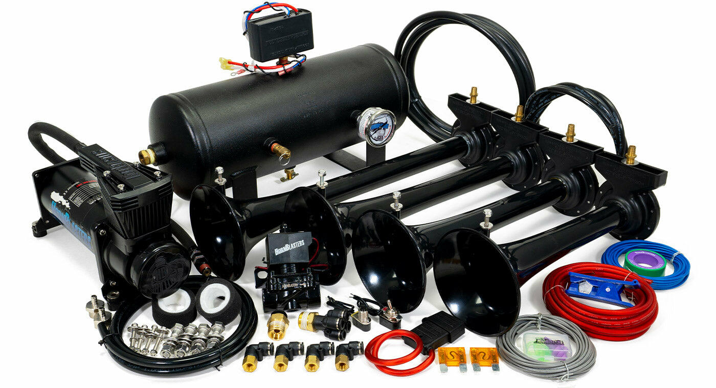 Kit de bocina de tren Hornblasters HK-S4-244K, edición especial para conductores, edición pesadilla 244