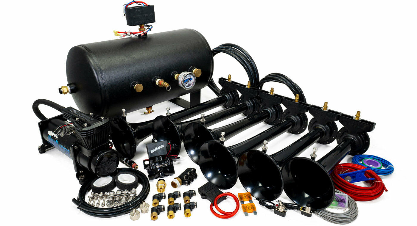 Hornblasters HK-S6-544K Shocker S6 544K Nightmare Edition Train Horn Kit