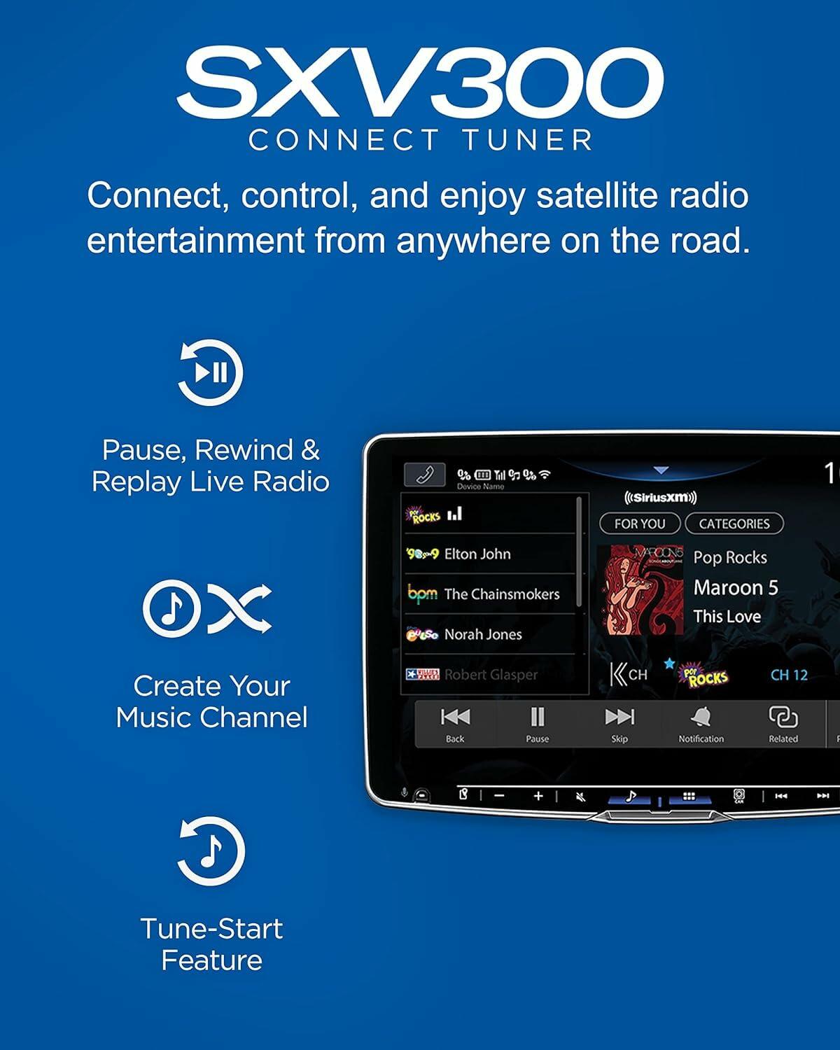 SiriusXM SXV300V1 Satellite Radio Vehicle Tuner - Add to Any SiriusXM-Ready Car SiriusXM