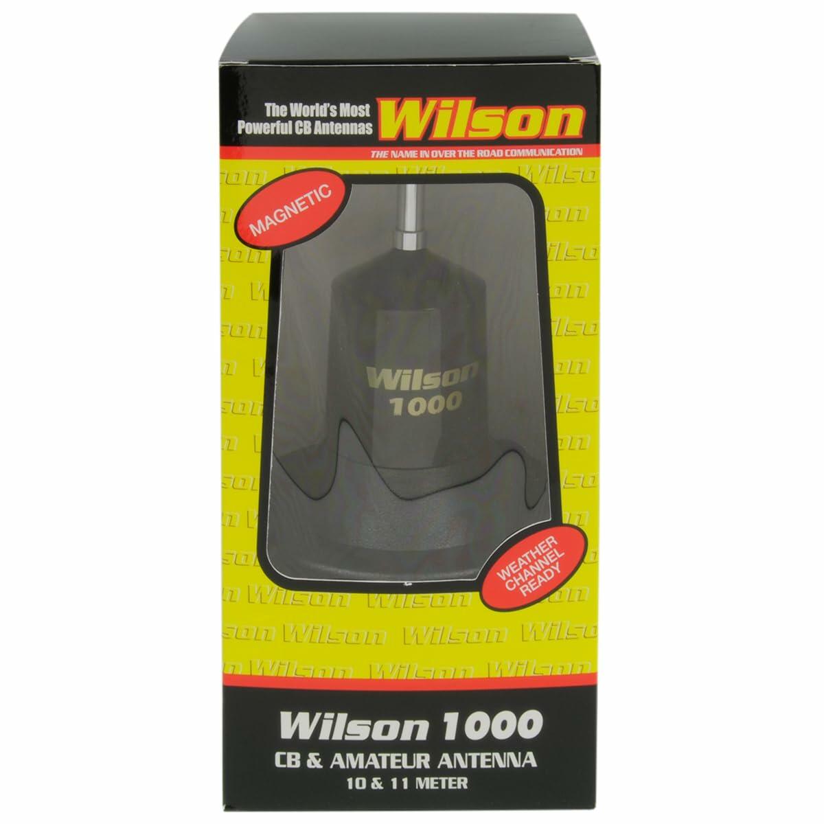 Wilson Antennas W1000 Series Mag Mount Mobile CB Antenna 880-900800B AM-FM Ready for Max Performance Wilson