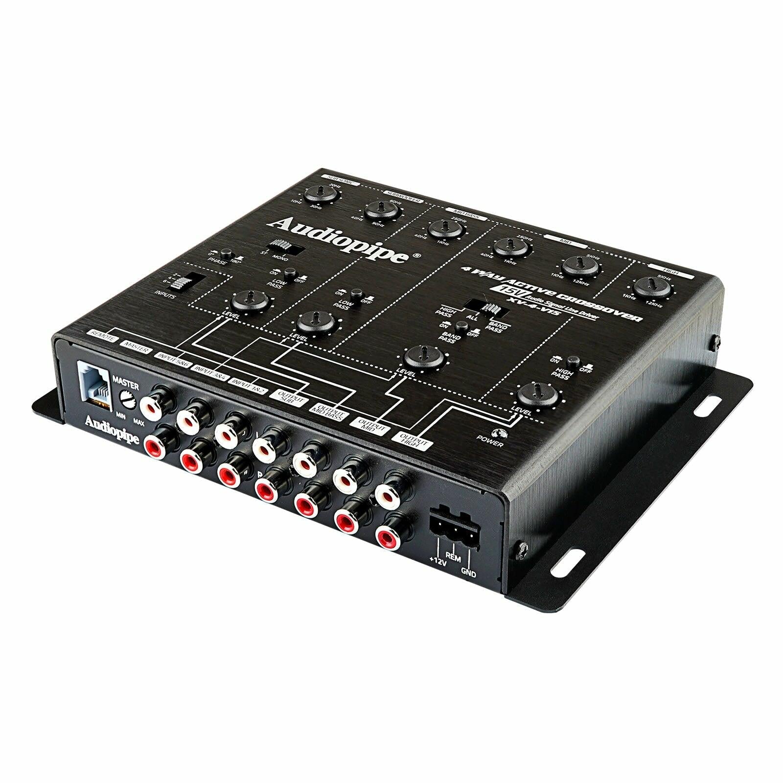Audiopipe XV-4-V15 4-Way Active Crossover (XV-4-V15) Audiopipe