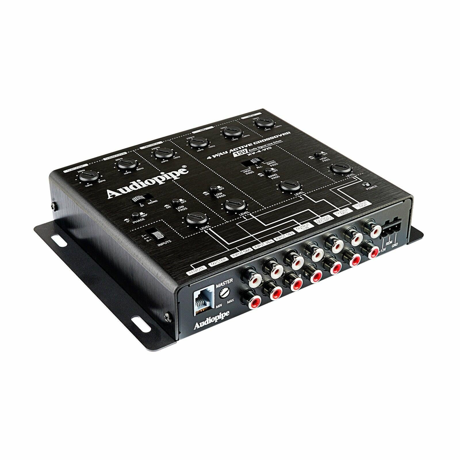 Audiopipe XV-4-V15 4-Way Active Crossover (XV-4-V15) Audiopipe