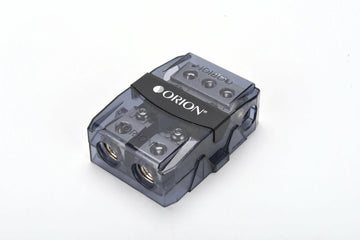 Orion OWFHM30204 3 x 0 Gauge In - 2 x 4 / 2 Gauge Out Nickel Plated Mini ANL Power Distribution Block Audiopipe