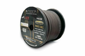 Orion XPW4100B 4 Gauge 100% OFC Power Wire 100ft Pure Copper Amp Battery Cable (Black) Audiopipe