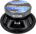 Orion CM852 8 Inch 2 Ohm Midrange Speaker 300 Watts RMS Husky Liners