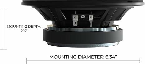 Orion CSH85 Orion CSH85 - 8 Shallow Slim Midrange Speakers Husky Liners