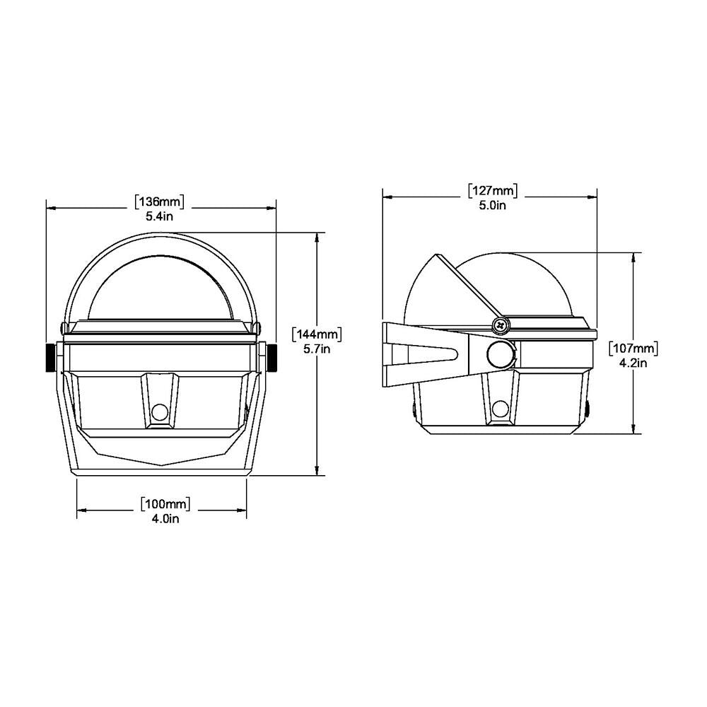 Ritchie B-80 Voyager Compass - Bracket Mount - Black (B-80) Ritchie