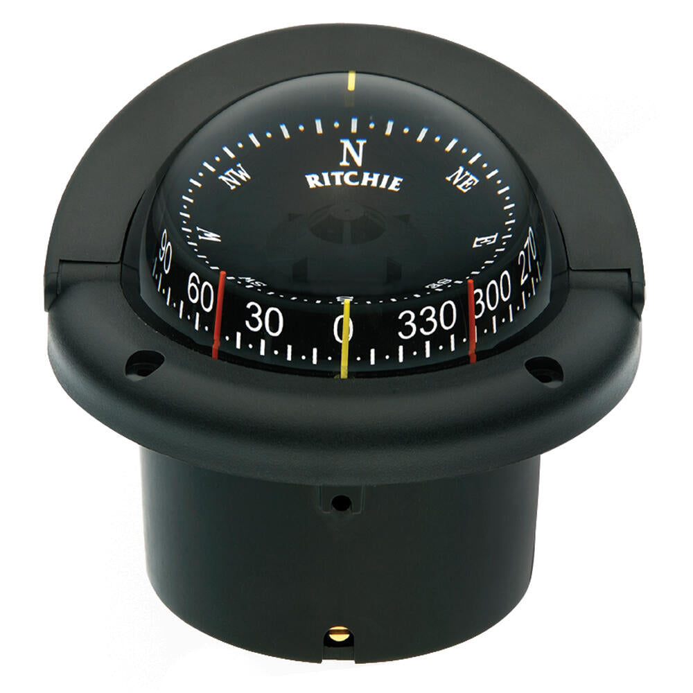 Ritchie HF-743 Helmsman Combidial Compass - Flush Mount - Black (HF-743) Ritchie