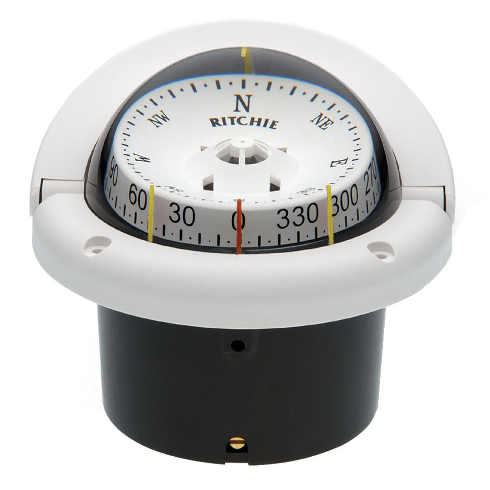 Ritchie HF-743W Helmsman Compass - Flush Mount - White (HF-743W) Ritchie