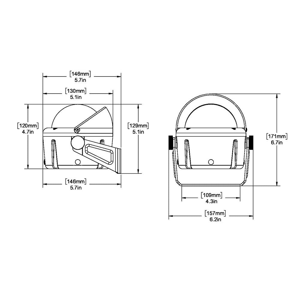 Ritchie HB-740 Helmsman Compass - Bracket Mount - Black (HB-740) Ritchie