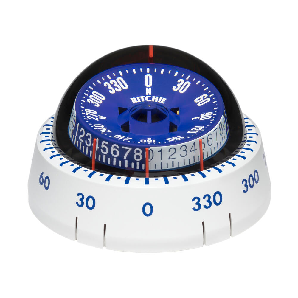 Ritchie XP-98W X-Port Tactician Compass - Surface Mount - White (XP-98W) Ritchie