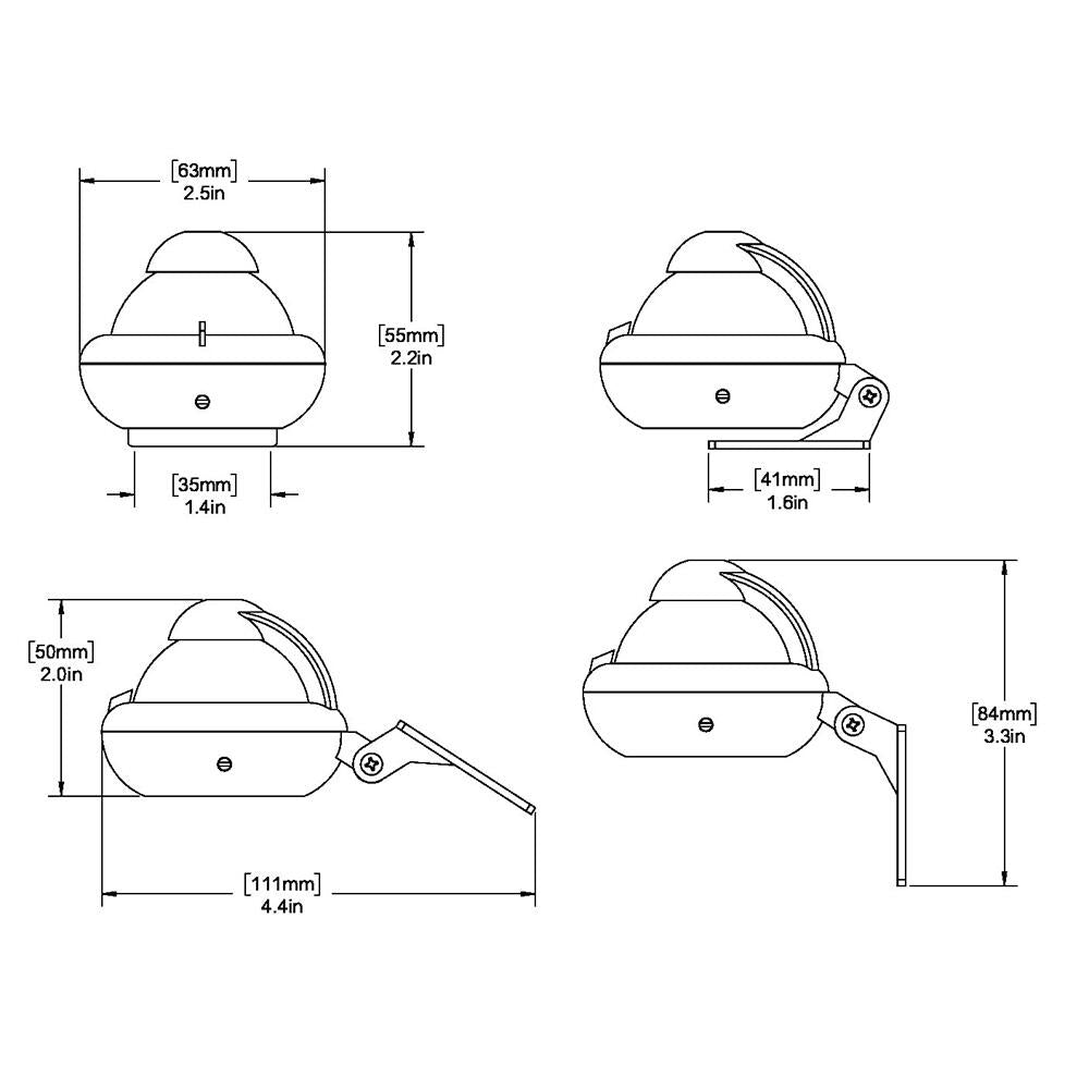 Ritchie X-10B-M RitchieSport Compass - Bracket Mount - Black (X-10B-M) Ritchie