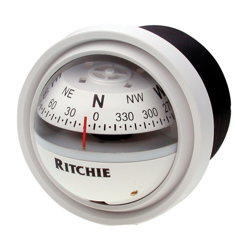 Ritchie V-57W.2 Explorer Compass - Dash Mount - White (V-57W.2) Ritchie