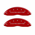 MGP Caliper Cover 13083SCV6RD Red Caliper Covers for 2006-2013 CORVETTE Mgp Caliper Cover