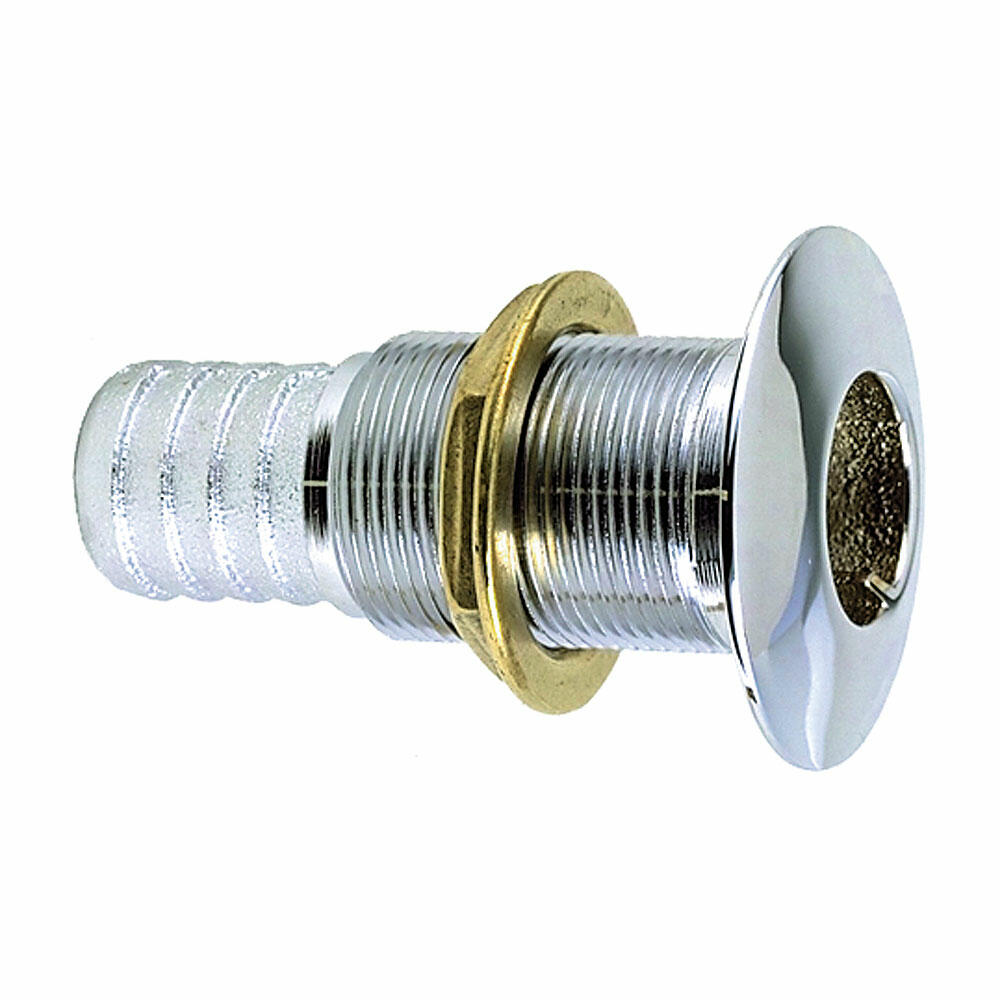 Perko 0350008DPC 1-1/2" Thru-Hull Fitting f/ Hose Chrome Plated Bronze Made in the USA Perko