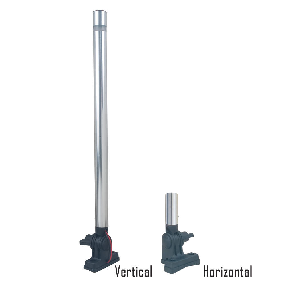 Perko 1670DP0ALU 14" Folding Mount Pole Light - White All Round Light Perko